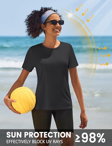 TACVASEN Short Sleeve Shirts for Women Athletic Workout Tops UPF 50+ Sun Protection Quick Dry Running T-Shirts2