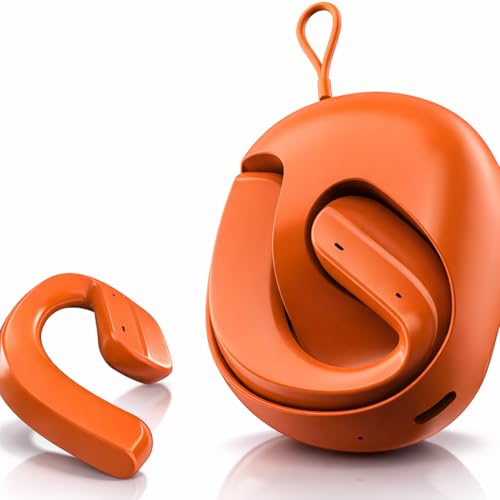 Image of H585 OWS Open Ear Wireless Earbuds | ENC Mic for Crystal-Clear Calls | 30hr Playtime with Type-C Fast Charging | BT5.4 Gaming Bluetooth Earphones | Touch Control Sports Headphone (Orange)