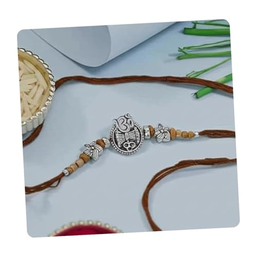 Image of I Jewels Design Rakhi With Roli Chawal & Rakshabandhan Card for Bro /Brother /Bhai