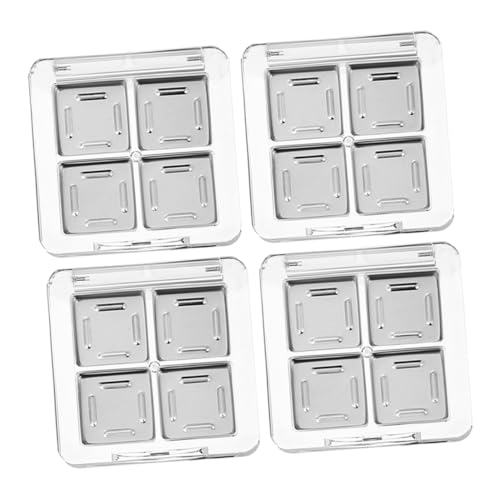 HONITANO 4 Piezas Caja De Sombras De Ojos Bandejas De Sombras De Ojos Vacías Mini Paleta De Sombras De Ojos Plato Vacío Paleta De Maquillaje Vacía Bandeja Para Paleta De Maquillaje Mini