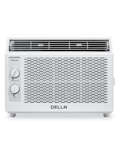 DELLA 5000 BTU Window AC, Reusable Filter, 150 sq. ft
