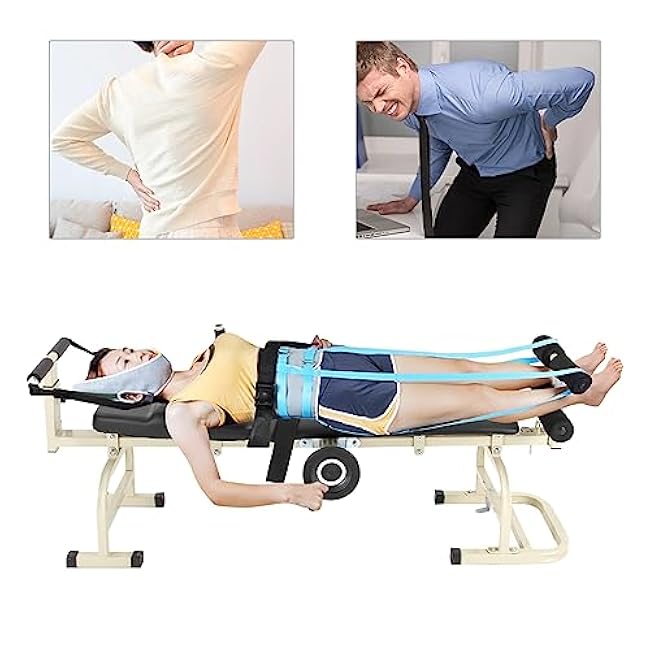 Alternative Inversion Traction Table Back Stretcher for Lower Back Pain Relief Without Going Upside Down 350 Lbs Weight Capacity Adjustable Length ?4.9-6.2ft