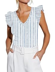 White Blue Line Stripe