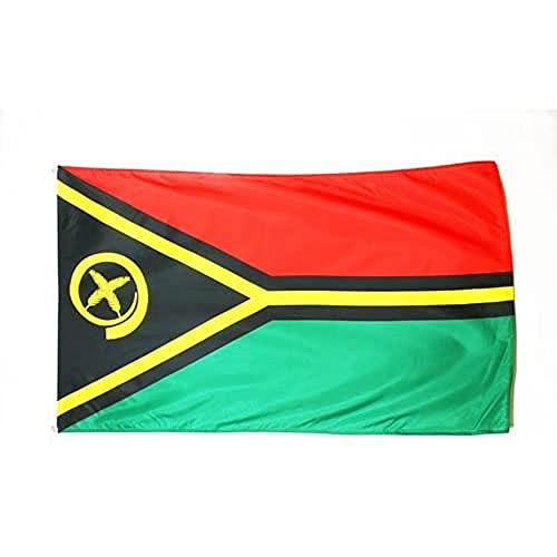 AZ FLAG, Vanuatu Flag, 3x5 Ft, 100D Polyester Vanuatu Banner with Two Metal Grommets, Fade Resistant, Vivid Colors