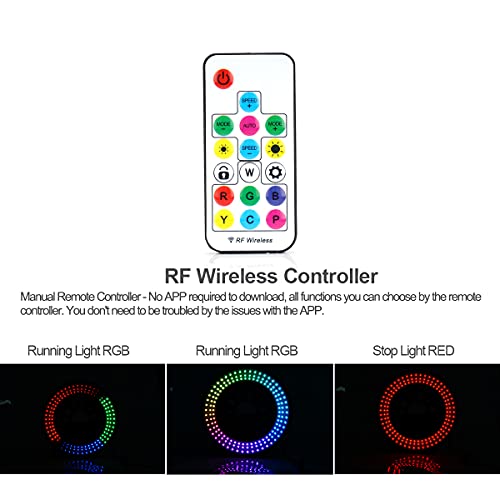 Offroad Gamers Spare Tire Brake Light 2023 Upgrade Third Brake Light Rgb & Red Wheel Light 3Rd Brake Light Compatible With 2007-2018 Jeep Wrangler Jk/Jku & 2018+ Jl/Jlu #TOP4