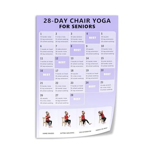 28-Day Chair Yoga Canvas Poster