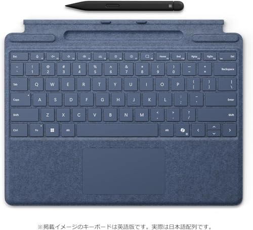 マイクロソフト Surface Pro(第 11 世代)13インチ Snapdragon X Plus 16GB 512GB サファイア ZHY-00040 + Surface Pro キーボード(ペン収納付きスリムペン付き)サファイア 8X6-00209 の商品画像 3