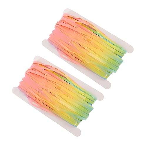 Levemolo Party Backdrop Curtains 2 Bags Rain Tinsel Curtains Blue Decor for Room Home