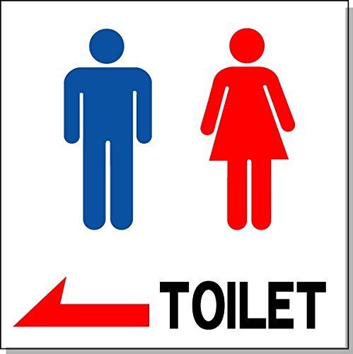 Amazon.co.jp: 安全・サイン8 トイレ表示板 ピクトサイン 「トイレ誘導