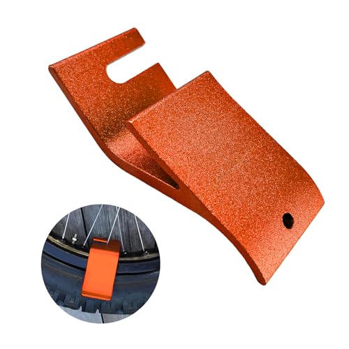 Image of KVAEY Motorcycle Tire Bead Installation Holder Hook, Off-Road Tire Removal Install Assistance Tool, Universal Wheel Tire Changing Tool for Dirt Bike, Motorcycle Accessories (Orange)