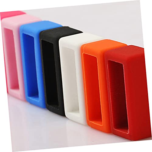 Homoyoyo 20 Pcs Watchband Accessories Silicone Watch Bezel Random Color Watchband Accessory Watchband4