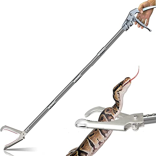 Greeily Snake Grabber 64-Inch Aluminum Alloy， Foldable And Light With Zigzag Wide Jaw, Stainless Steel Professional Outdoor Catch. (64Inch) #TOP4