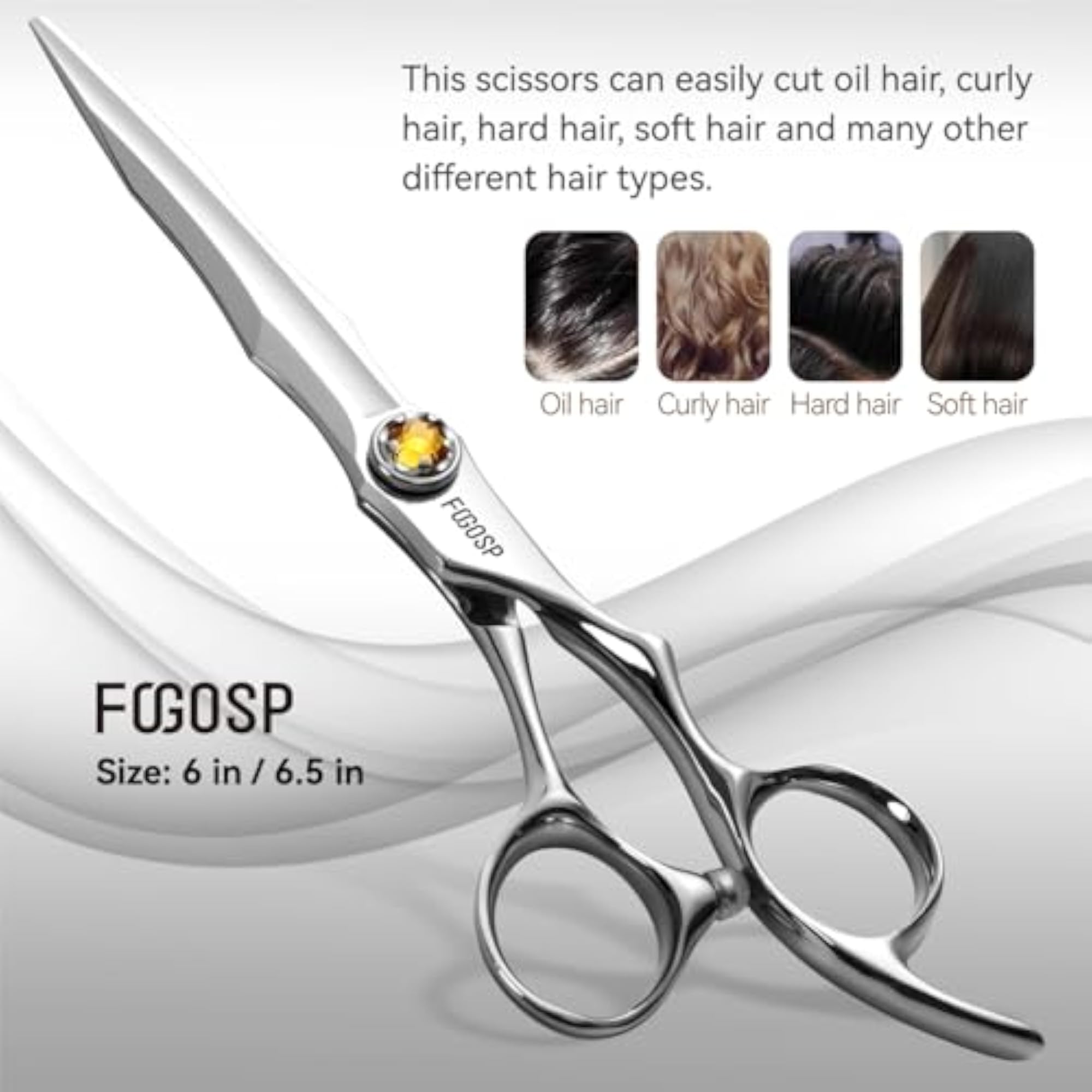 Professional 6" Japanese VG10 Hair Cutting Scissors Set