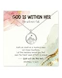 UVGVA Graduation Gifts – Moving Mountains Mustard Seed Necklace Christian Confirmation Gift for Teen Girl Gifts Trendy Stuff (Stainless Steel Mustard Seed Necklace)