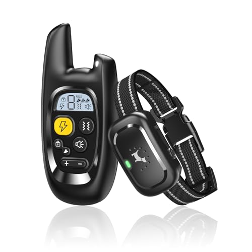 Dog Shock Collar with Remote Control- Training Collar for Small Medium Large Dogs, Electric Collar for Dogs Training Rechargeable, E Collar with Beep, Vibration & Shock-Lock Keypad by Pedono - Used condition - US$18.80
