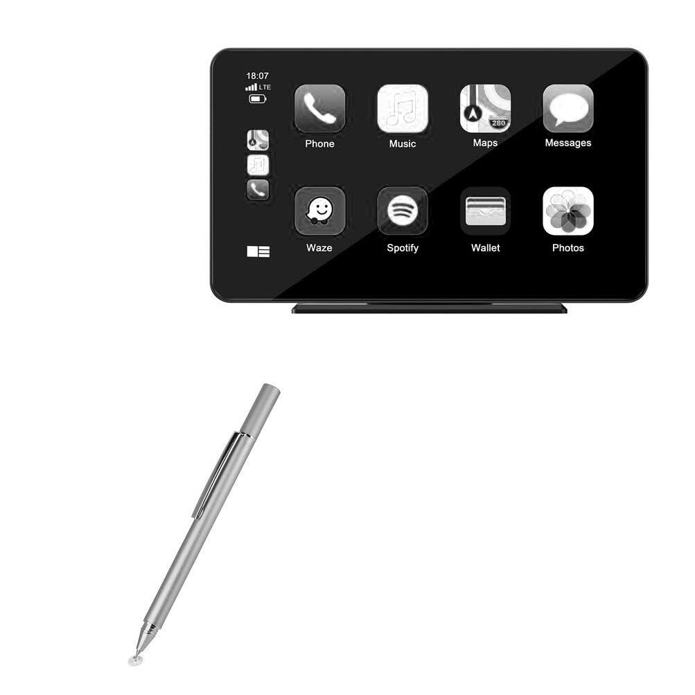BoxWave Stylus Pen Compatible with Lamtto RC08 - FineTouch Capacitive Stylus, Super Precise Stylus Pen - Metallic Silver