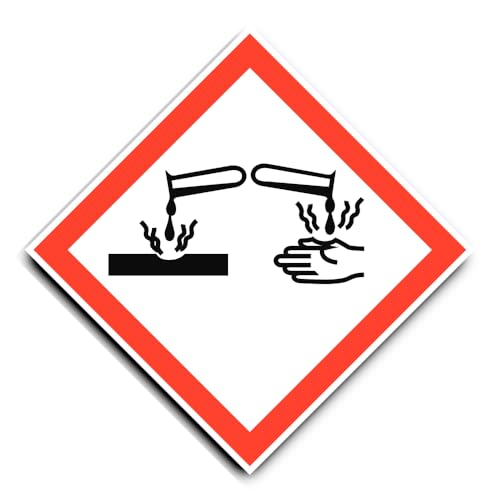 Adhesivo de 25 cm (25 cm), diseño de pictograma de peligro de