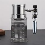Manual Espresso Coffee Maker, Pneumatic Coffee Machine, With Pressure Gauge, Pressure Relief Valve, Air Pump Not Included, For Home, Camping Travel(Black)