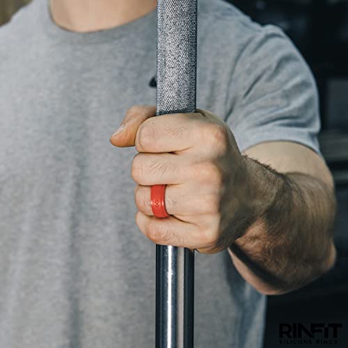 Rinfit Silicone Rings For Men - Mens Silicone Wedding Band - Silicone Ring Men - Rubber Wedding Rings - Rubber Rings Men - Infinity Collection - Setc, Size 10 #TOP2