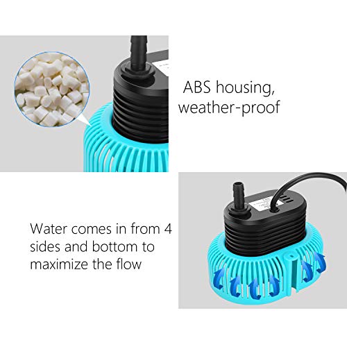 Aquamiracle 600Gph New-Gen Pool Cover Pump For Above-Ground/In-Ground Swimming Pools, Water Removal Pump, In-Built Thermal Protection, With 15Ft Drainage Hose & 25 Feet Extra Long Power Cord #TOP3