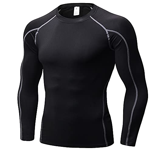 SPVISE Compression Shirt Men Long Sleeve Workout Gym Shirts Baselayer Top