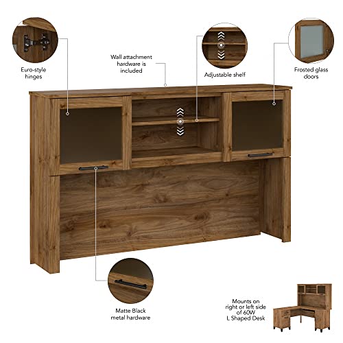 Bush Furniture Somerset 60W Desk Hutch In Fresh Walnut #TOP2