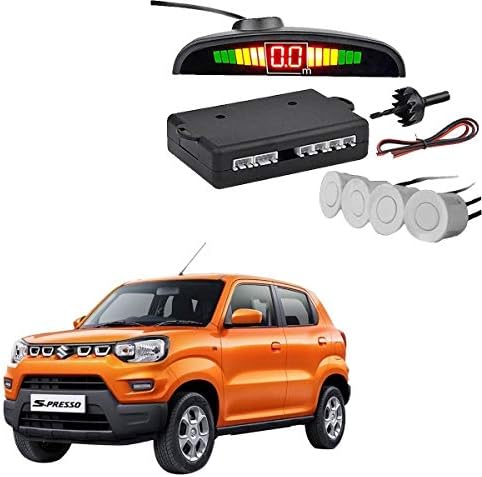 Reverse Car Parking Sensor LED Display WHITE (Universal) Maruti Suzuki Spresso