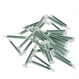 50 Stück F6-16 Mischrohr mit 83 mm Länge und 16 internen Mischelementen für Zweikomponenten-Flüssigkeitsanwendungen