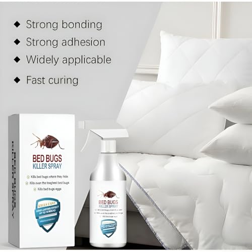 Image of Bed Bug killer Spray- Natural, Herbal Bed Bugs Spray for Long Lasting Protection, Instant Action | Non-Toxic Indoor Cleaning Solution for Mattresses, Carpet, Pillow, Sofha, Blanket, Curtains, 200ML (Pack of 3)