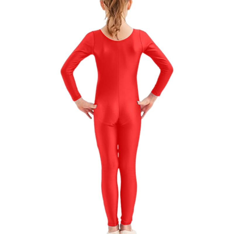 Prime fashions Combinaison de danse sans pieds à manches longues et encolure dégagée pour ballet, danse, acrobatie, performance de gymnastique