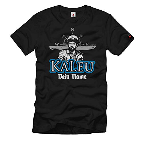 U96 KaLeu t-shirt noir de capitaine pour vos sorties et salons d'histoire
