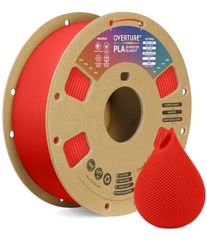 Image of OVERTURE PLA Plus (PLA+) Filament 1.75 mm PLA Professional Toughness Improved PLA Roll, Cardboard Spool, Premium PLA 1 kg, Dimensional Accuracy 99% Probability + /- 0.03 mm (GM 6Colours)