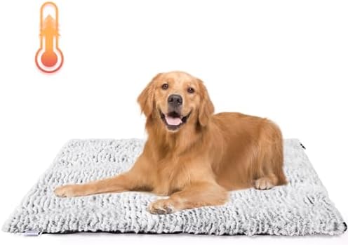 Nobleza Selbstheizende Decke Katzen & Hunde, Flauschig Waschbar, 115x70cm | Wärmedecke katze ohne strom winter, wärmematte hund rutschfeste Unterseite, thermodecke hunde geräuschlo