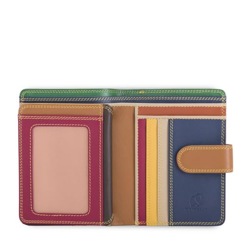 mywalit Medium Snap Leather Wallet | 9 Card Slots | ID Window & Zip Coin Pocket | Bosco | Stylish & Compact Accessory for Men & Women | Perfect for Everyday Use