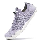 SAGUARO Unisex Zapatos de Agua Antideslizante Secado Rápido Natación Playa Surf Escarpines para Hombre Mujer Lila Claro,Gr.38