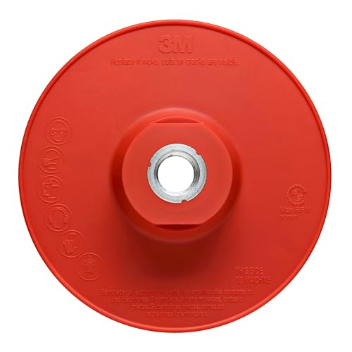 3M™ Disc Back-up Pad Ribbed, 11224, Extra Hard, Red, 4 in, One Piece