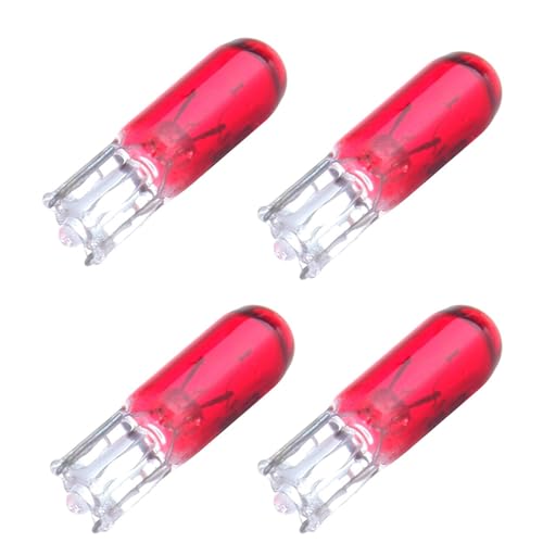 LBRST 20 x T5 Red 74 73 2721 Halogen Lights Bulbs 20 x T5 74 73 2721 Twist Lock Socket