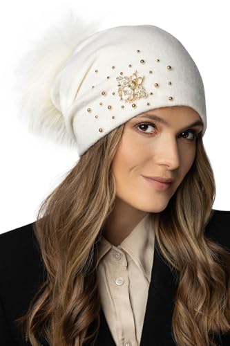 Idée cadeau idéale : bonnet femme en laine doublé polaire fait main