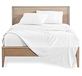 600-Thread Count Egyptian Cotton Bedding Set, Three Quarter 48" X 75", 1 Piece Flat + Fitted 10-12 I
