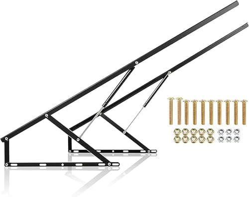 Gas Spring Bed Storage Lift Kit - 80cm Hydraulic Support Rod for Folding Beds & Toy Boxes, Soft Close Mechanism, Durable Gas Strut for Space Saving Solutions