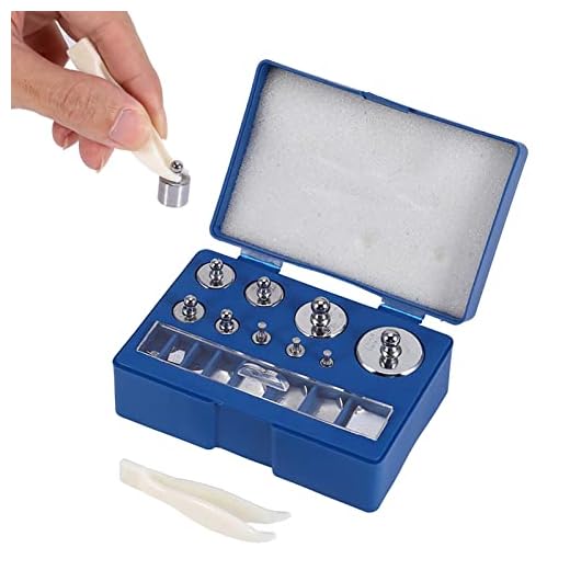 Jayehoze Kalibreringsviktssats, precisionskalibreringsvikter med pincett och förvaringslåda, 10 mg-100 g kalibreringsvikt för kalibrering av balans-diamantsmycken