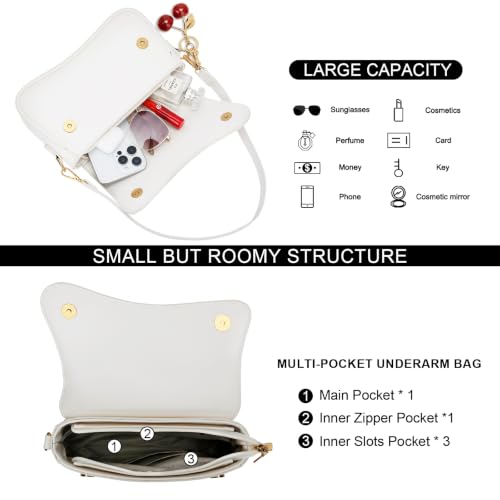 Image of KKXIU Shoulder Bag for Women Small Clutch Purses Cute Hobo Handbag Trendy Underarm Bag
