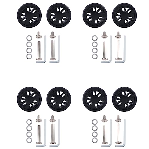 4set 50mm X15Mm Luggage Wheels Replacement Wear PU Caster Suitcase Replacement Wheels