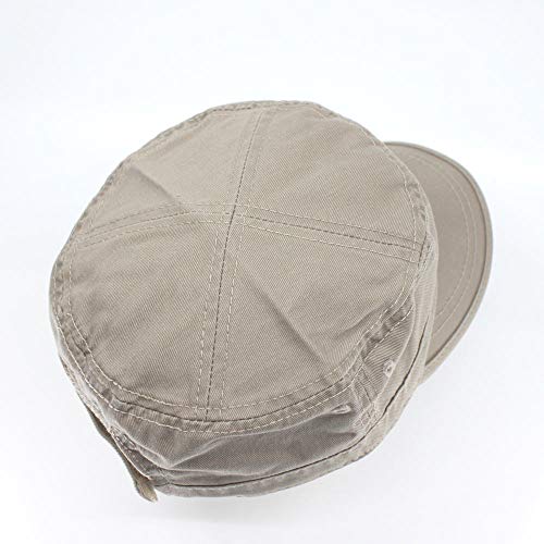 Image of The Vintage Year Heavy Stitching Washed Cotton Cadet Hat - Durable Military Baseball Cap for Men & Women, Outdoor Casual Wear