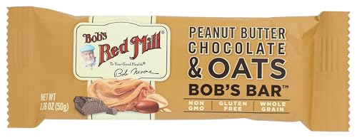 Bob's Red Mill Peanut Butter Chocolate & Oats Snack Bar – 1.76 Ounce (Pack of 1) - Gluten Free, Non-GMO, Whole Grain - image 1