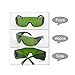 Dental Lab Safety Glasses Fit Over Safety Glasses Dental Eyewear for Teeth Whitening Light Anti-Fog Safety Goggles Eye Shield LED Protective Goggle, Perfect for Construction, Shooting, Lab Work, Green