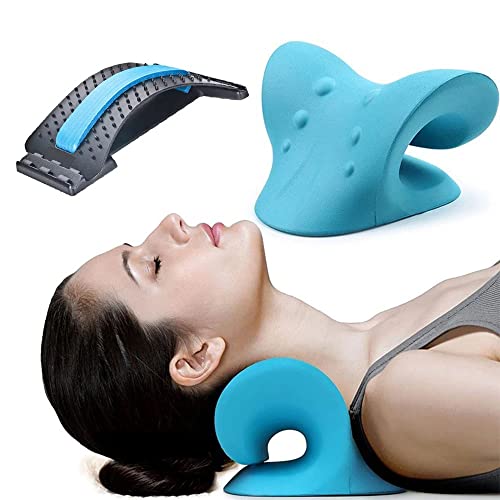 Nacksträckare och ryggsträckare, nackstöd, nackavlastning, nackmassage, nackkudde, bärbar nackmassageapparat, nackspänning, nacksmärtlindring