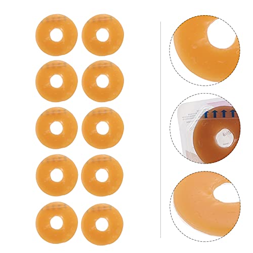 FOMIYES 10 pçs Ostomia Barreira Anéis Colostomia Adesivos Universal Impermeáveis Anéis Ostomia Supri