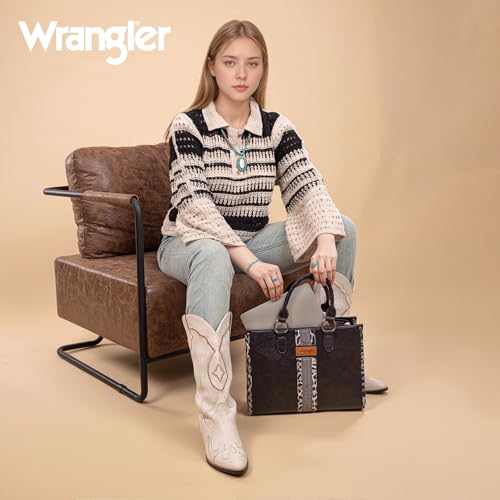 Image of Wrangler Women's Leopard Print Woven Shoulder Purse