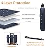 TECOOL Laptop Bag 14 Inch, Waterproof Messenger Bag Computer Case Sleeve Briefcase with Shoulder Strap for 14 Inch Acer ASUS Lenovo HP Dell Laptop Notebook, MacBook Air 15 M5 M4 M3 M2, Dark Blue #2
